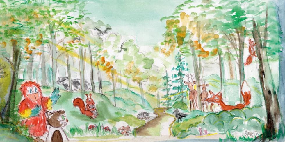 Tulle og Skralle i skoven (2-5 år)