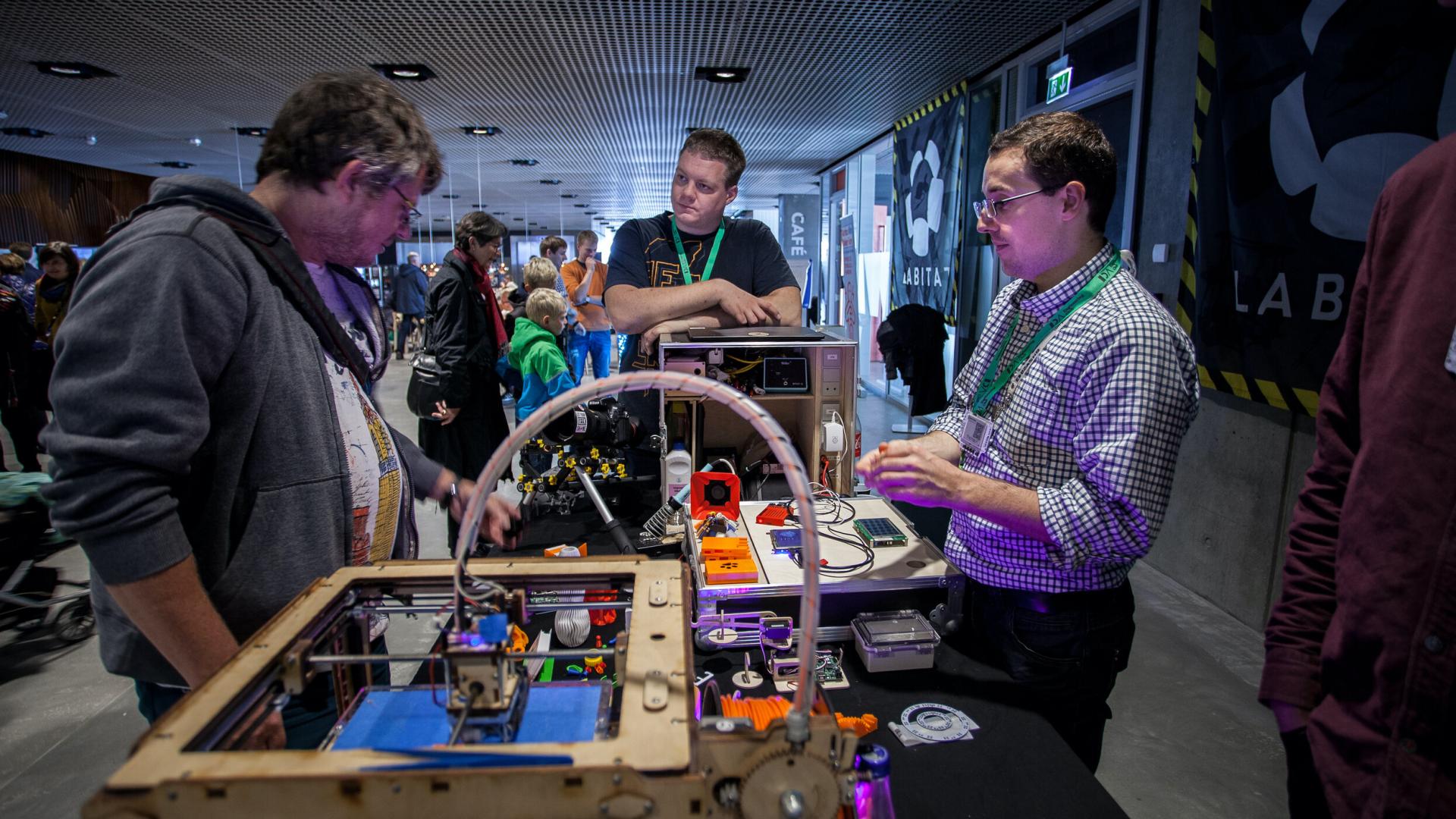 3D-printer under Aarhus Mini Maker Faire 2016